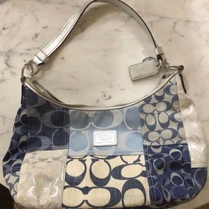 Coach Hobo Bag Canvas/Leather C1293-F19195